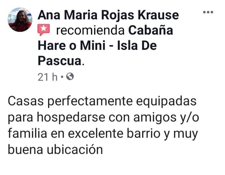 Cabana Ideal Familia 6 A 12 Personas! Hanga Roa Exterior foto